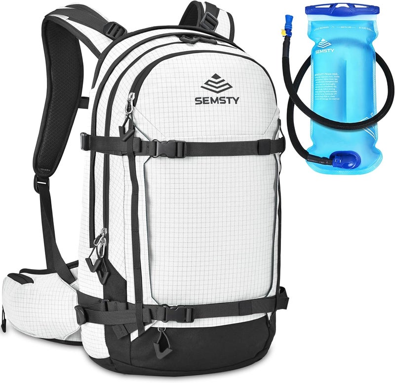 SEMSTY Ski and Snowboard Hydration Backpack - Cold-Weather Winter - 2L Water Reservoir and Insulated Harness - Image 1